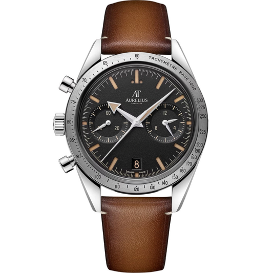 Heritage Chronograph 41 – Black Dial | Steel Bracelet & Tachymeter Bezel