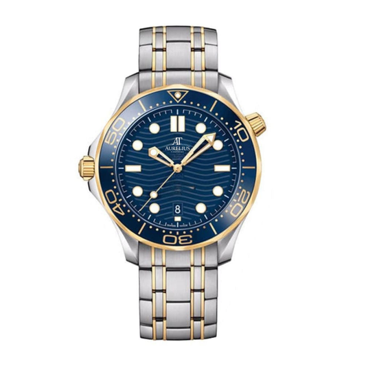 Master Diver 42 – Blue Dial | Steel & Gold Bracelet & Blue Gold Dive Bezel