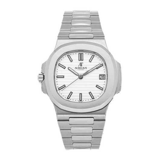 Integrated Classic 40 – White Dial | Steel Bracelet & Horizontal Texture