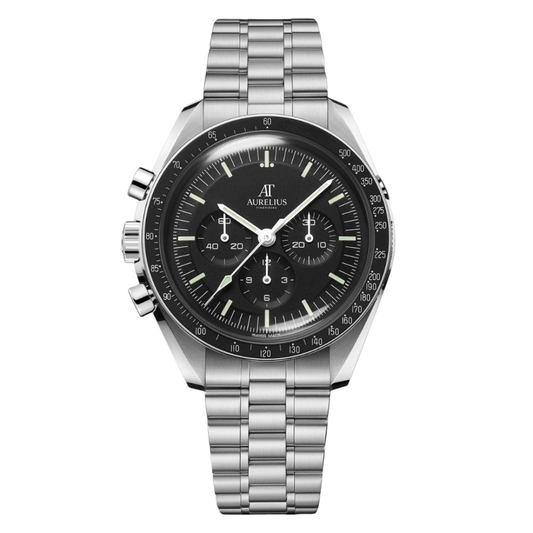 Professional Chronograph 42 – Black Dial | Steel Bracelet & Tachymeter Bezel