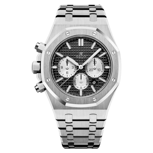 Chronograph 41 – Black Dial | Steel Bracelet & Octagonal Bezel